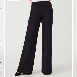 Spanx The Perfect Pant Wide Leg Ponte Pull on sleek Classic